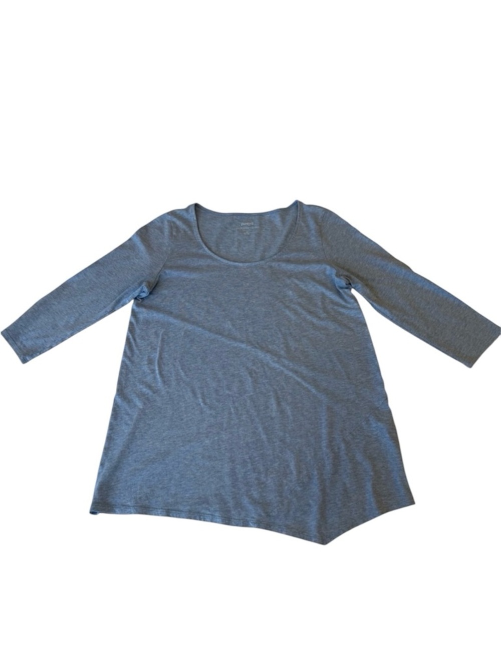 Pure J. Jill Asymmetrical 3/4 Sleeve Top Cotton Modal Blend Spring XS Petite